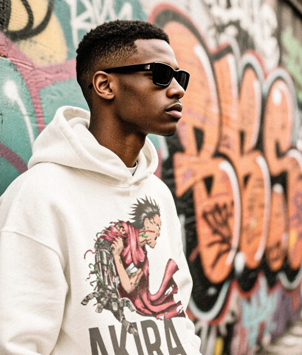 #SA100 SAINT Hooded Sweatshirt P180 Color: White Size: S-XL